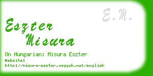 eszter misura business card